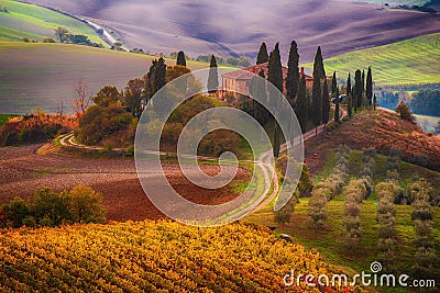 Sunrise in Italy Stock Photo