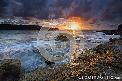 Sunrise at Long Bay Malabar Australia Stock Photo