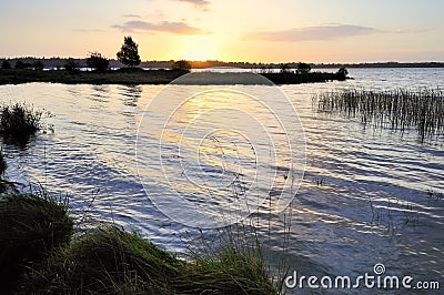 Sunrise - Lough Ennell Stock Photo