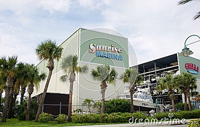 Sunrise Marina, Cape Canaveral, Florida Editorial Stock Photo