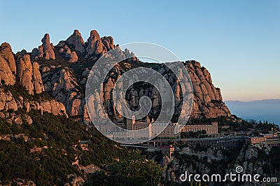 Montserrat monastery Editorial Stock Photo