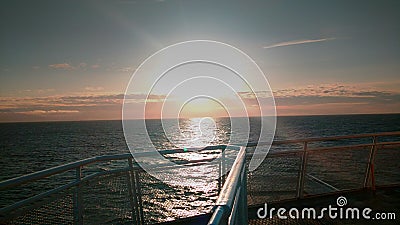 Sunrise on the Ocean Stock Photo