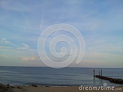 Sunrise Oceanview Norfolk Stock Photo