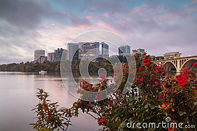 Sunrise Over Arlington County, Virginia Stock Photo