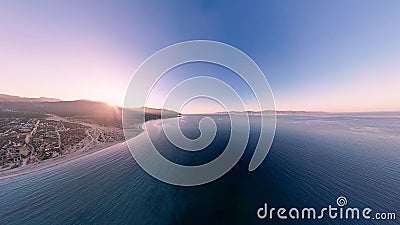 Sunrise over Bahia de La Ventana in Baja California, Mexico Stock Photo