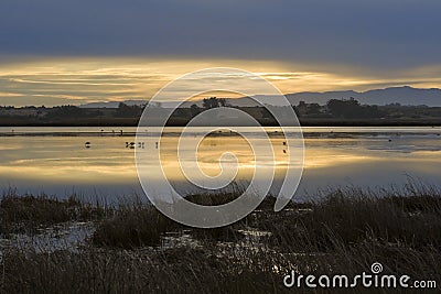 Sunrise over the Berg River Stock Photo