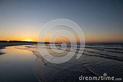 Sunrise over Holden Beach, North Carolina Stock Photo