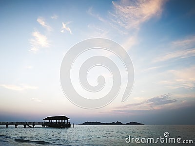 Sunrise over Redang Island, Malaysia. Stock Photo