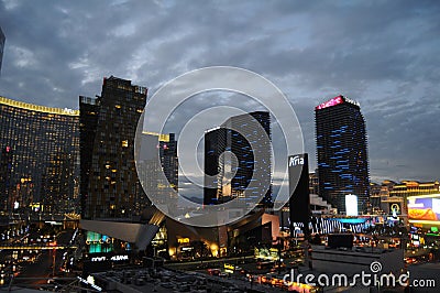 SUNRISE OVER LAS VEGAS Editorial Stock Photo