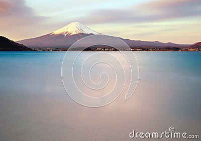 Sunrise over Mt. Fuji Stock Photo