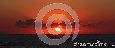 Sunrise over the sea. Stock Photo