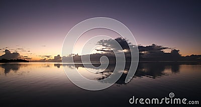 Sunrise over Tahiti Stock Photo