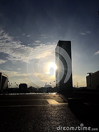 Sunrise in Paris Stock Photo