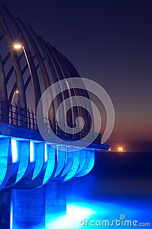 Sunrise Pier Stock Photo