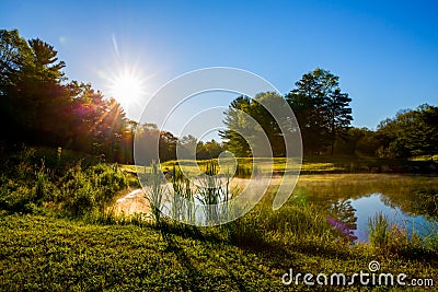 Sunrise at the Preserve Golf Links Stock Photo