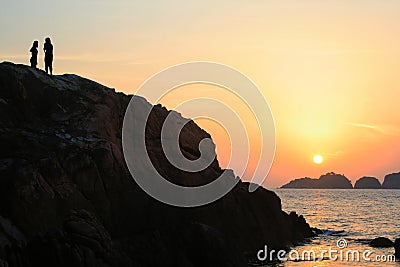 Sunrise at Redang Island Stock Photo