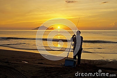 Beautiful sunrise in Taiwan Editorial Stock Photo