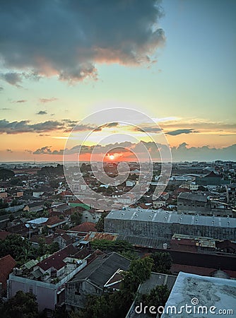 sunrise scenery urban planning Stock Photo