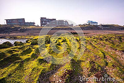 Sunrise at Seongsan Ilchulbong, Jeju, South Korea peak Stock Photo