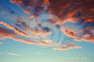 Sunrise sky Stock Photo