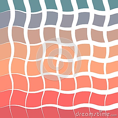 Sunrise/sunset abstract vintage colorful background smooth gradient curl geometric style Vector Illustration