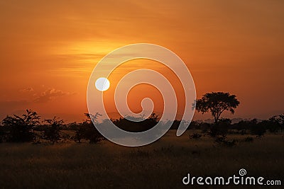 Sunrise, Uganda Stock Photo