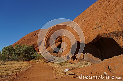 Sunrise at Uluru, ayers Rock, the Red Center of Australia, Australia Editorial Stock Photo