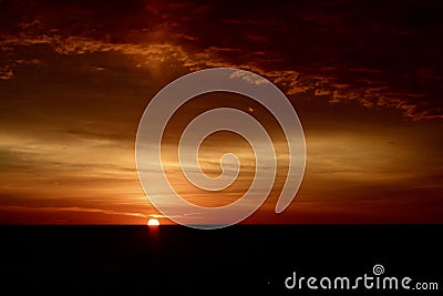 Sunrise Under Storm Clouds Editorial Stock Photo