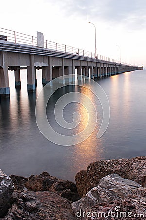 Sunrise on Vado Ligure (italia) Stock Photo