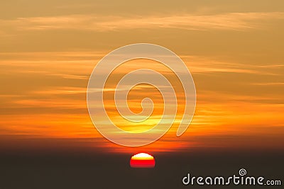 Sunrise view point , doi angkhang , chiangmai , thailand Stock Photo