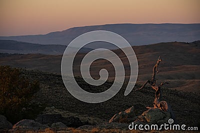 Sunrise Views From Tincup Mountain In Wyoming Stock Photo
