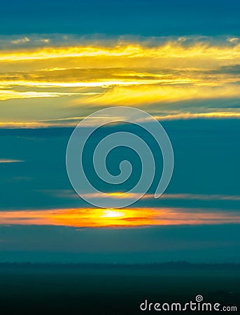 Sunrise in Yambol, Bulgaria Stock Photo