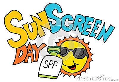 Sunscreen day Vector Illustration