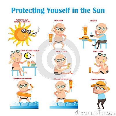 Sunscreen Vector Illustration