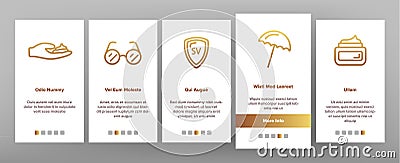 Sunscreen, UV Defence Vector Onboarding Vector Illustration