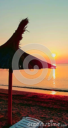 Sunsent on summer vacantion day Stock Photo