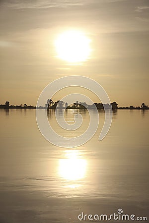 Sunset in Africa Stock Photo