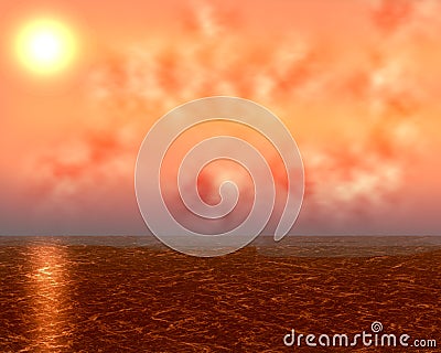 Sunset Background Stock Photo