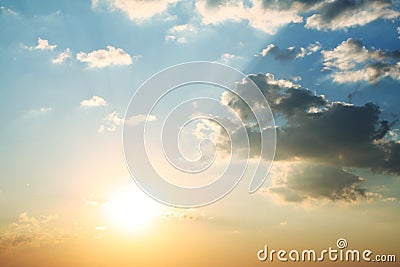 Sunset background Stock Photo