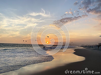 Sunsent brazilian beach Stock Photo