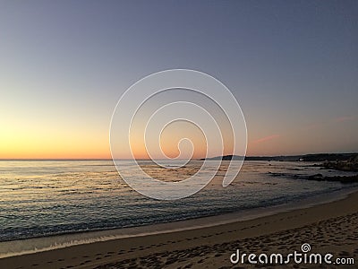 Sunset beach Stock Photo