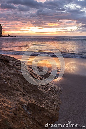 Sunset at the beach Stock Photo