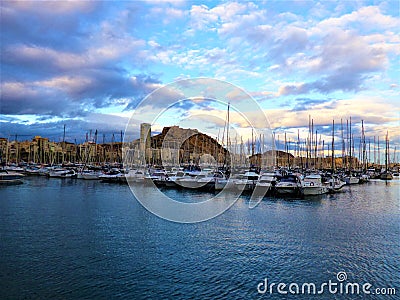 Spanish Coastal City Of Alicante - Sunset Views VII Stock Photo