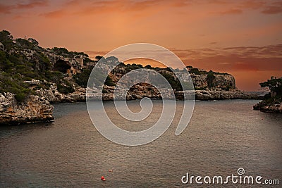 Beautiful coast of Cala Figuera - Spain, Mallorca Stock Photo