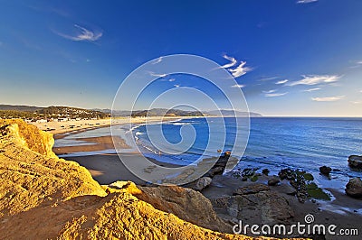 Sunset at cape kiwanda Stock Photo