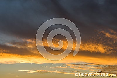 Sunset Curacao Views Stock Photo