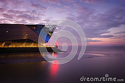 Sunset on The Deep Hull , England Stock Photo