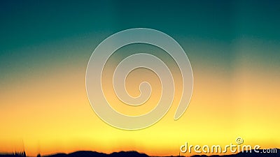 Sunset Fade, with silhouette Stock Photo