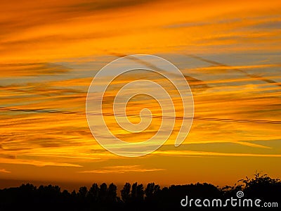 Warm sky Stock Photo