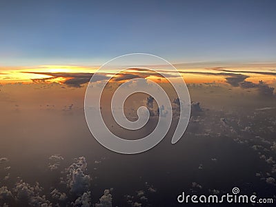 Reflections over the gulf of mexico Stock Photo